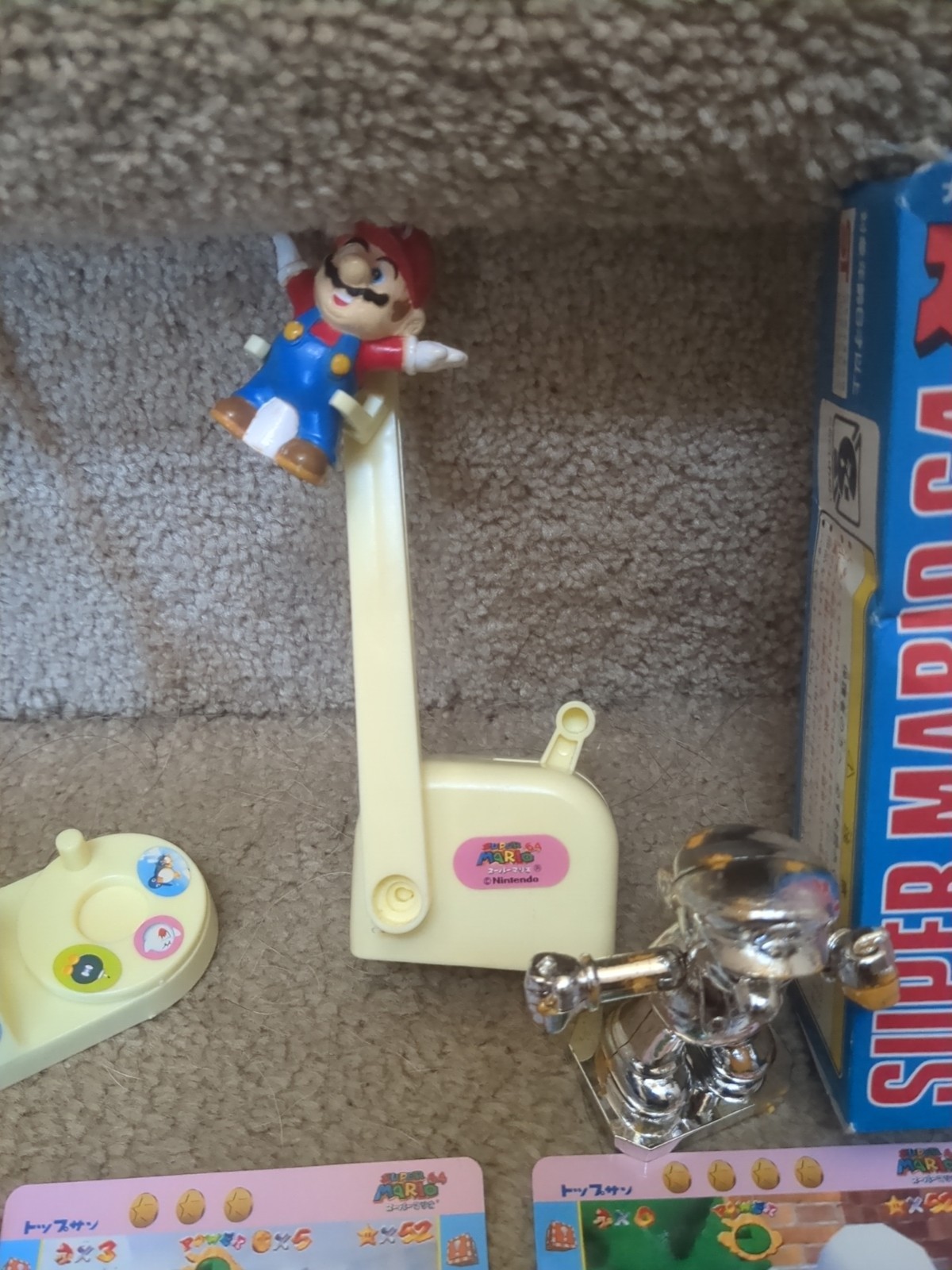 SUPER MARIO 64 Prizes Rare Japan Toys Pins Rare N64 Figure Bowser Peach Wing Cap