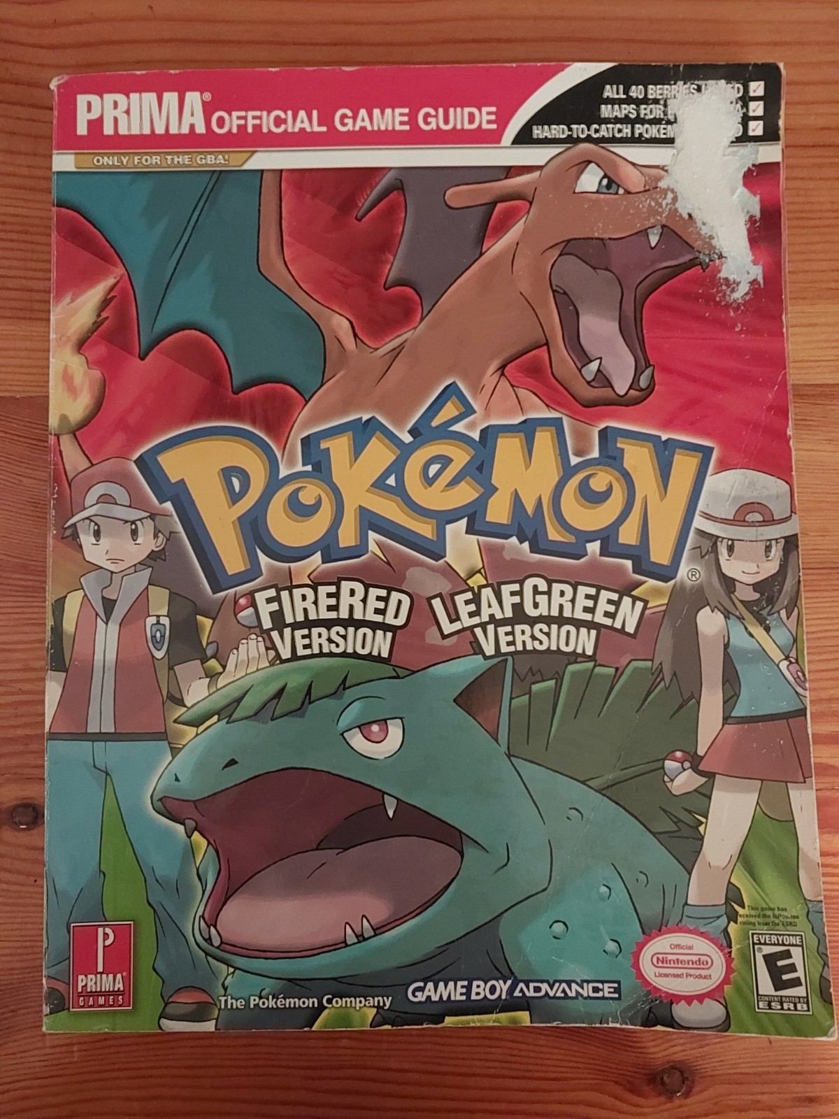 Pokemon Fire Red Leaf Green Prima Strategy Guide Book GBA Gameboy Advance