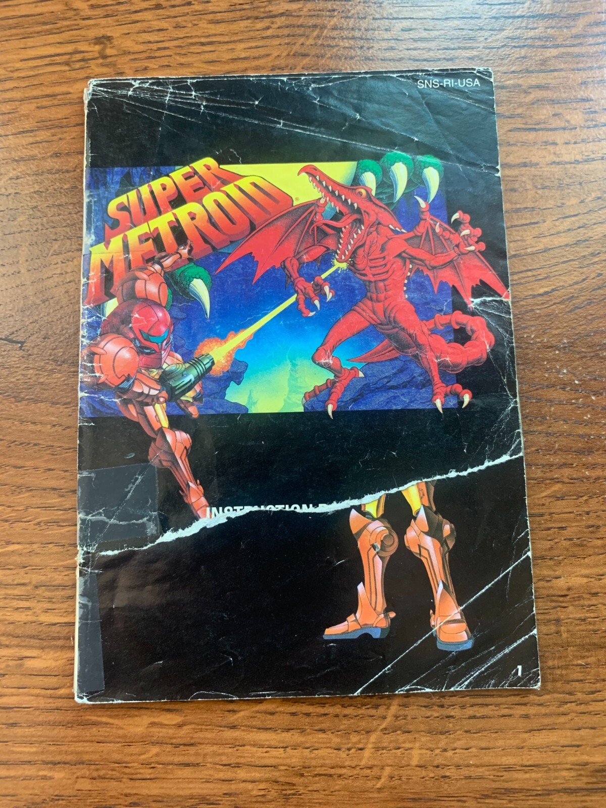 Super Metroid SNES Super Nintendo Instruction Manual Only
