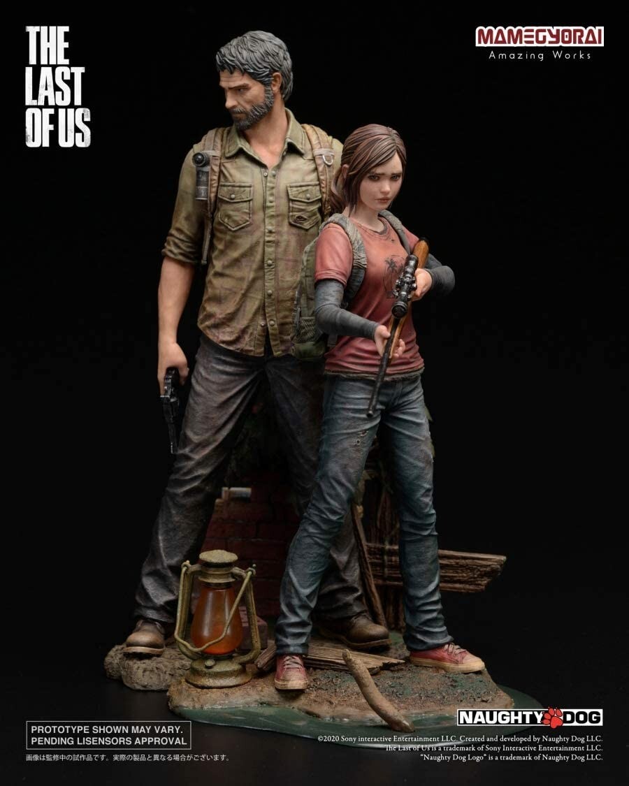 New The Last of Us Game JOEL ELLIE Figure 1/9 Mamegyorai Statue Set Naughty Dog