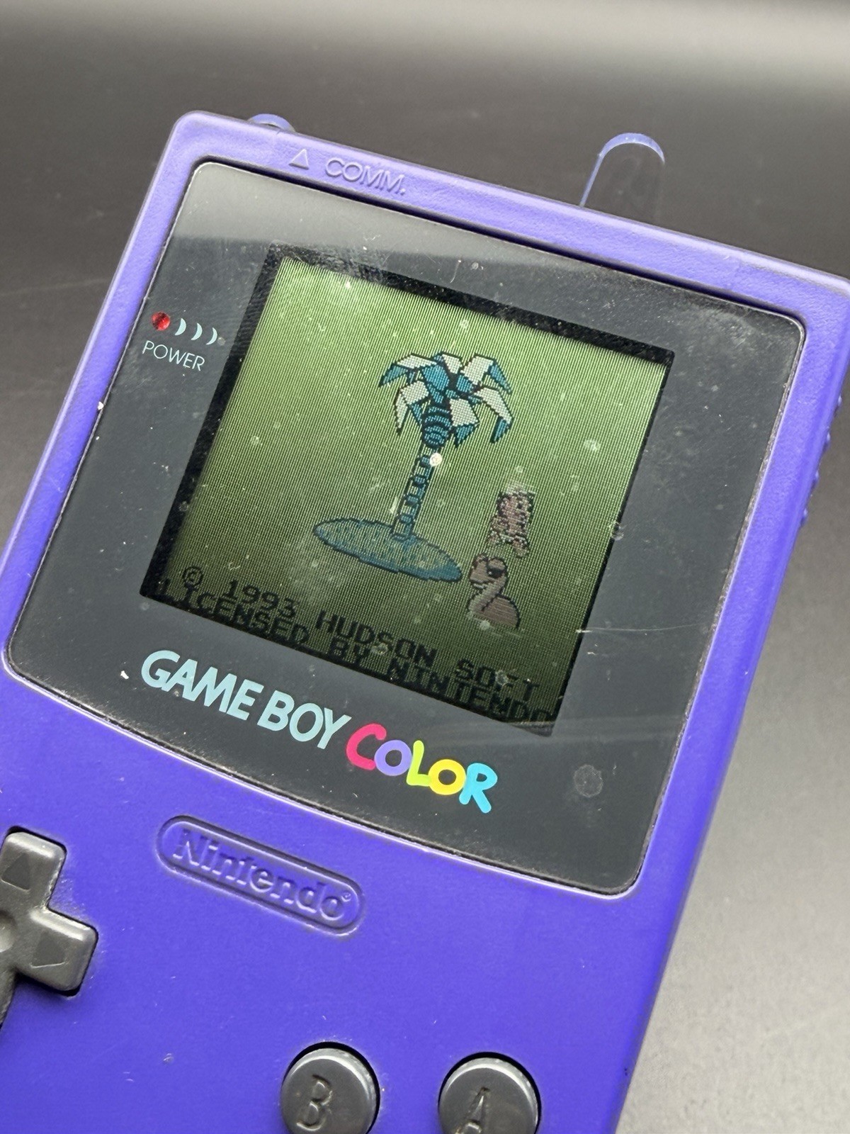 Nintendo CGB-001 GameBoy Color Handheld Gaming Console – Purple – Tested