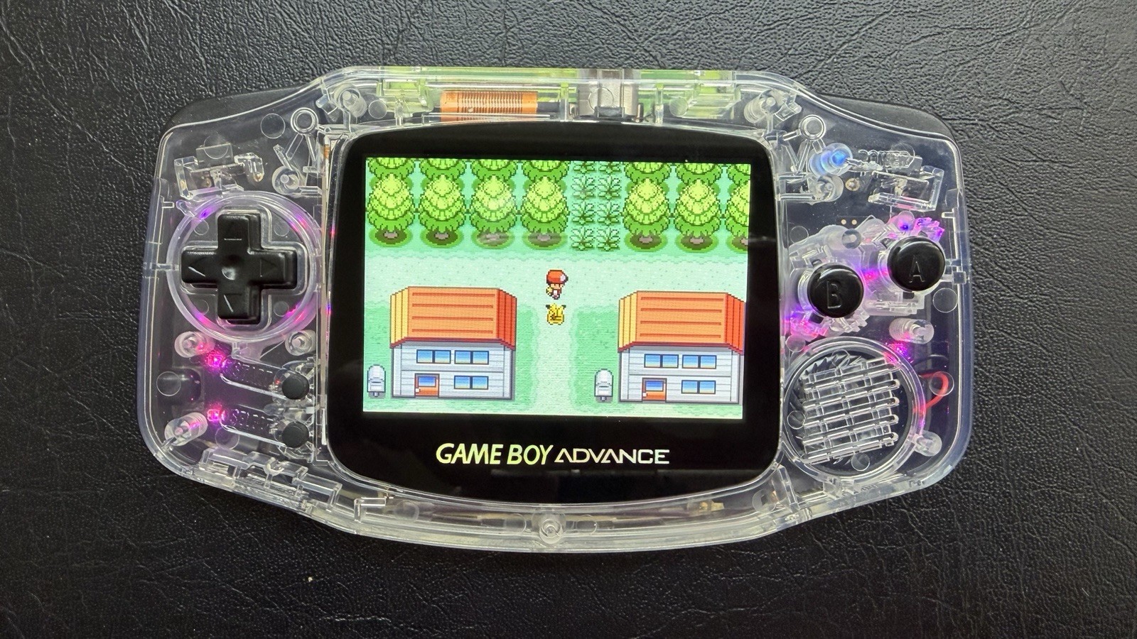 Game Boy Advance GBA Custom LED IPS Mods Clear, All Black Boards, USB C Charge
