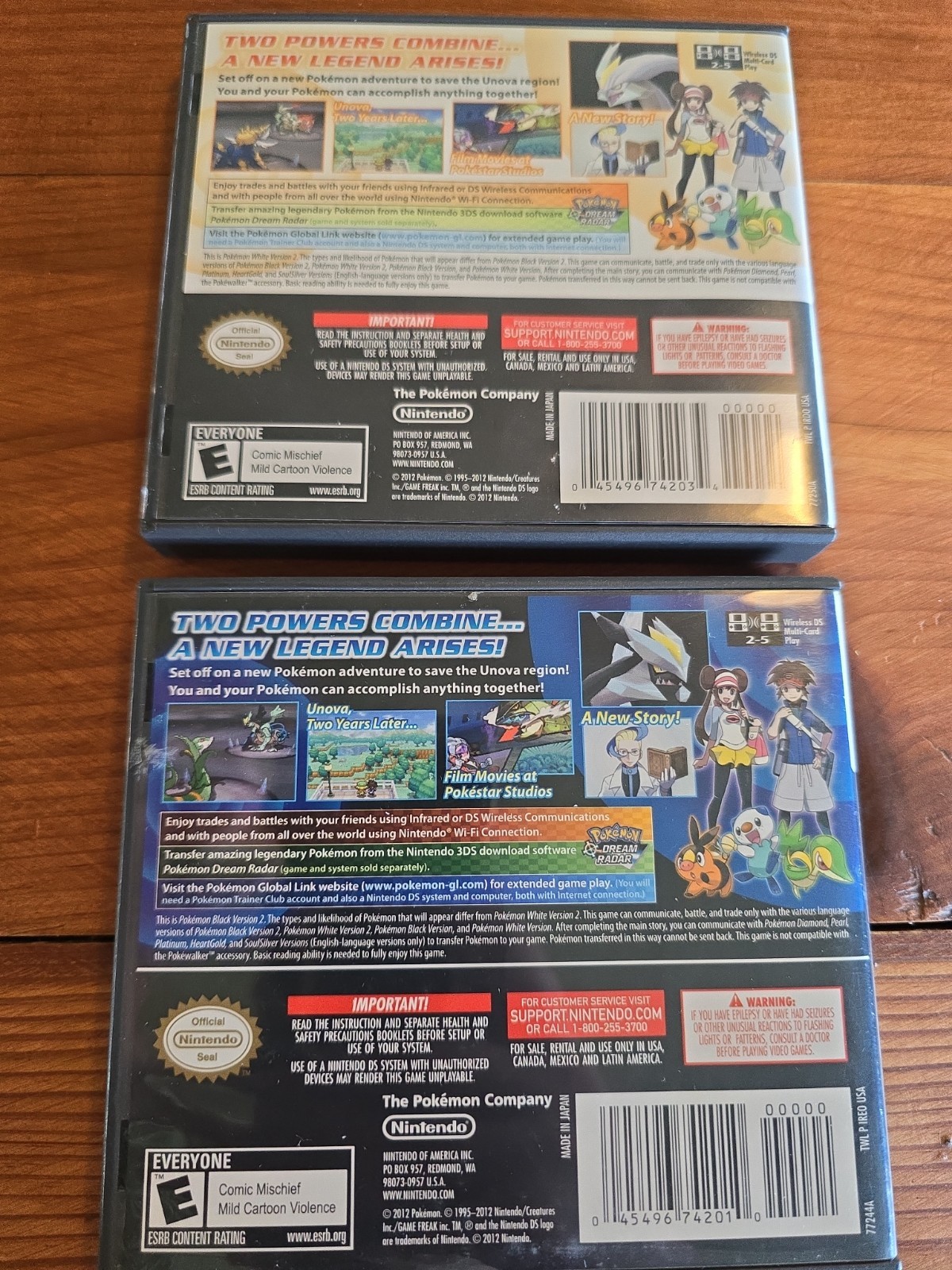 Pokemon Black 2 & White Version 2 CIB 100% Complete Nintendo Authentic Genuine