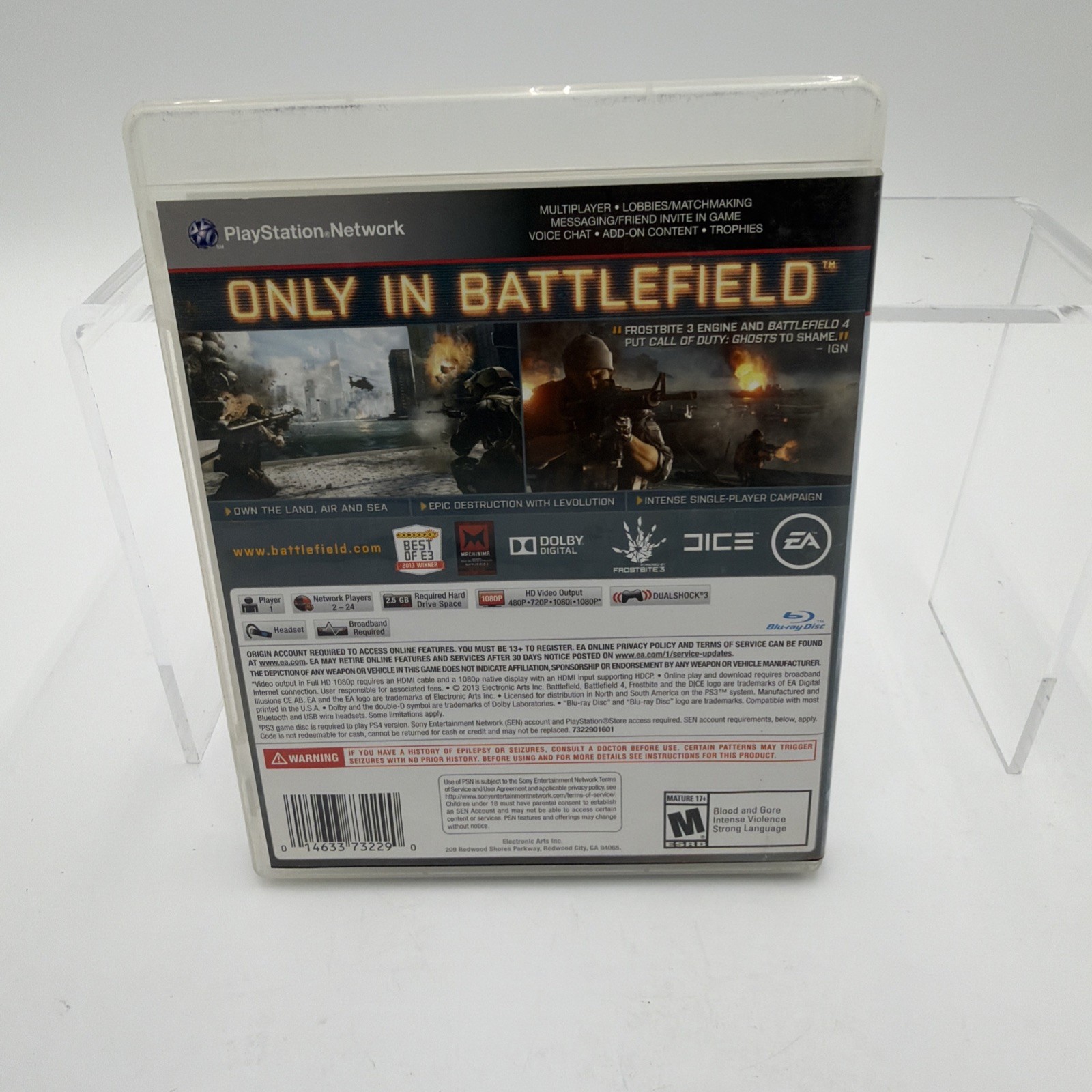Battlefield 4 PS3 (Sony PlayStation 3, 2013)