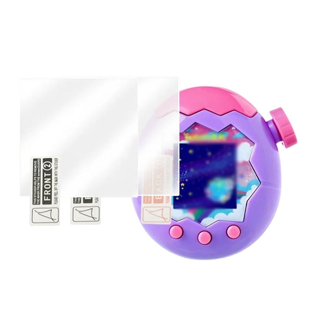 For Tamagotchi Paradise Square Screen Protector White Clear Full Display Cover