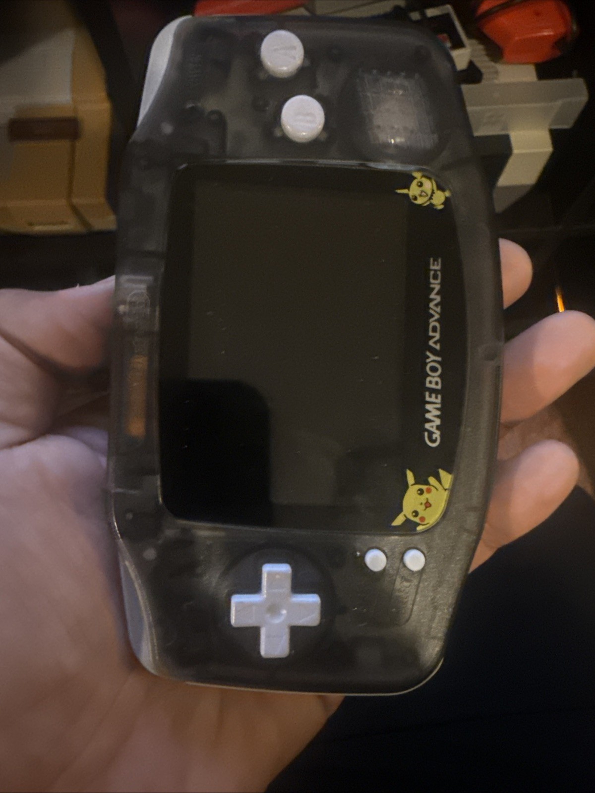 Custom Pikachu & Pichu Gameboy Advance GBA with Modded IPS Backlit Screen (GNI)