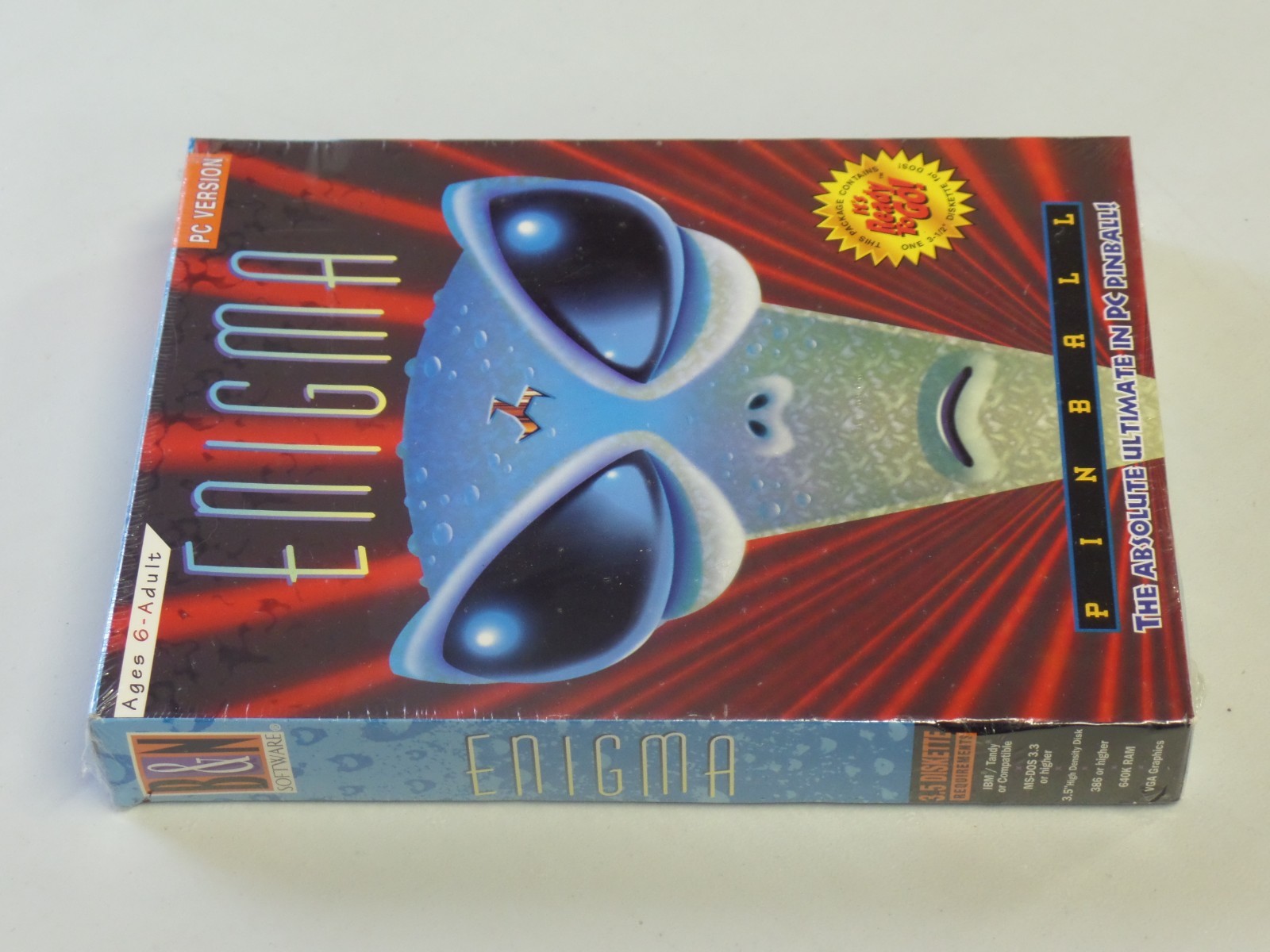 Enigma Pinball Game PC Version 3.5″ Diskette IBM/Tandy or Compatible 1994 NEW
