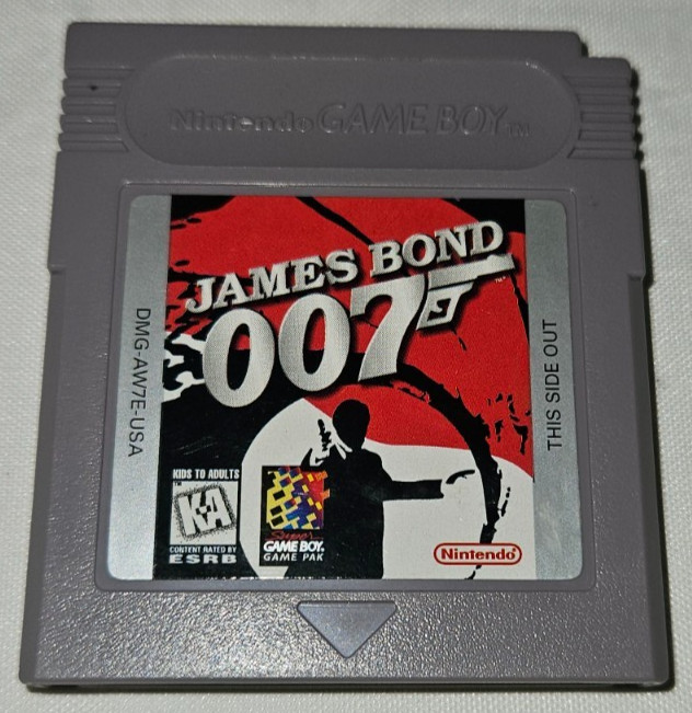 James Bond 007 Cartridge Only Authentic Nintendo Game Boy New Battery USA 1998
