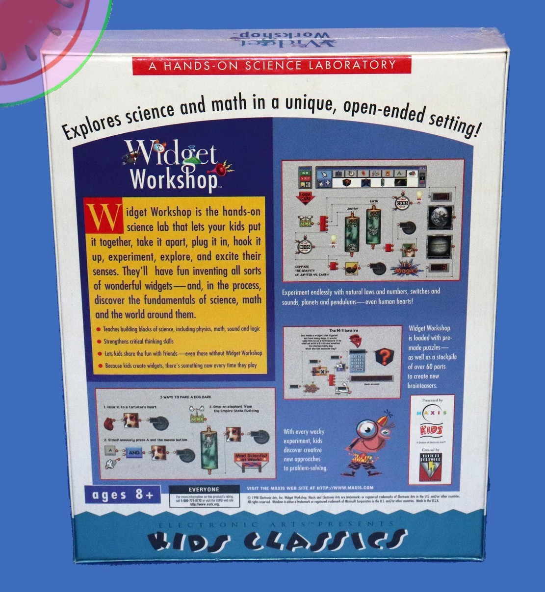 NEW Maxis Kids Big Box Game WIDGET WORKSHOP PC MAC Windows 95 CD ROM Home-School