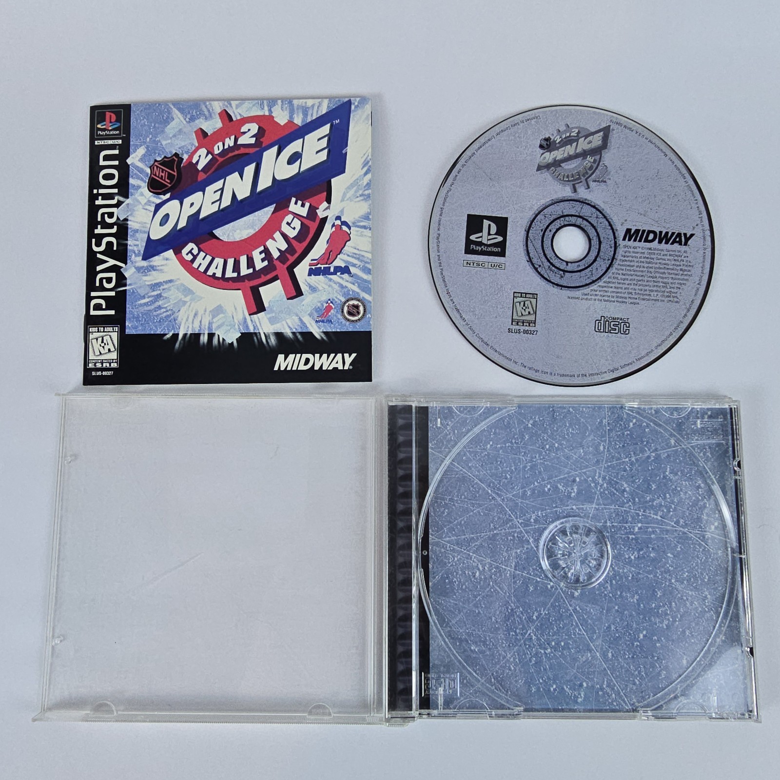 NHL Open Ice 2 On 2 Challenge PS1 Playstation 1 CIB With Registration Card