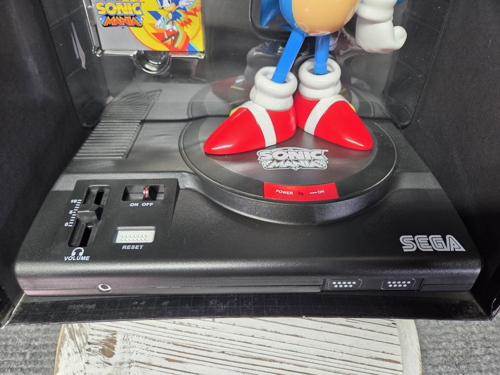 Sonic Mania Collectors Edition Video Game Statue Sega Figure Game Ring Works
