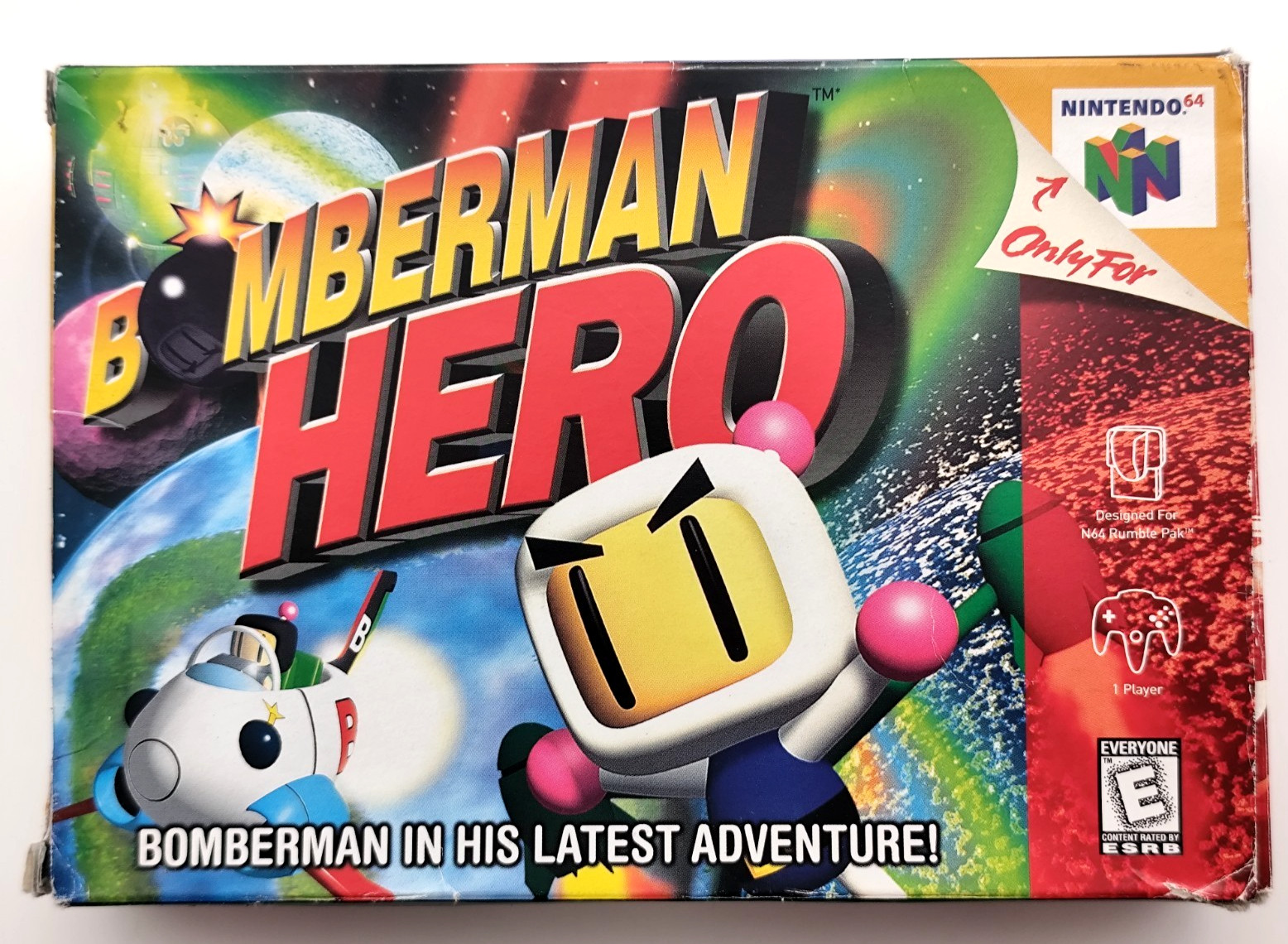 Bomberman Hero (Nintendo 64 N64, 1998) COMPLETE CIB Authentic Tested & Cleaned!