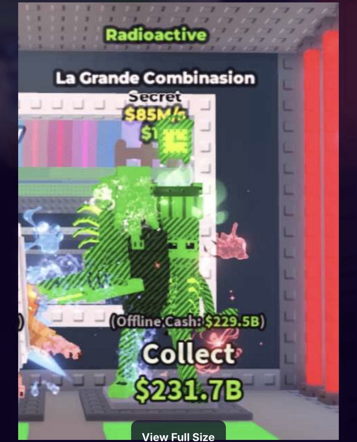 Roblox Steal A Brainrot Radioactive La Grande Combinasion 85M /s Instant Deli