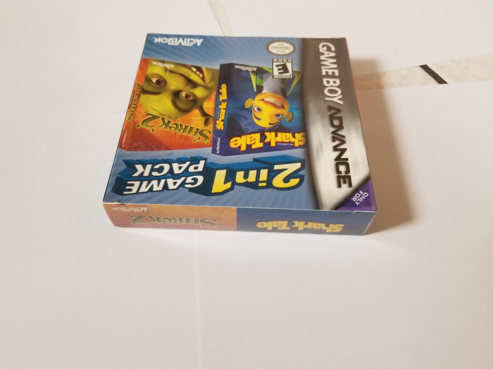 2 in 1 Game Pack: Shark Tale/Shrek 2 (Nintendo Game Boy Advance, 2005) new gba