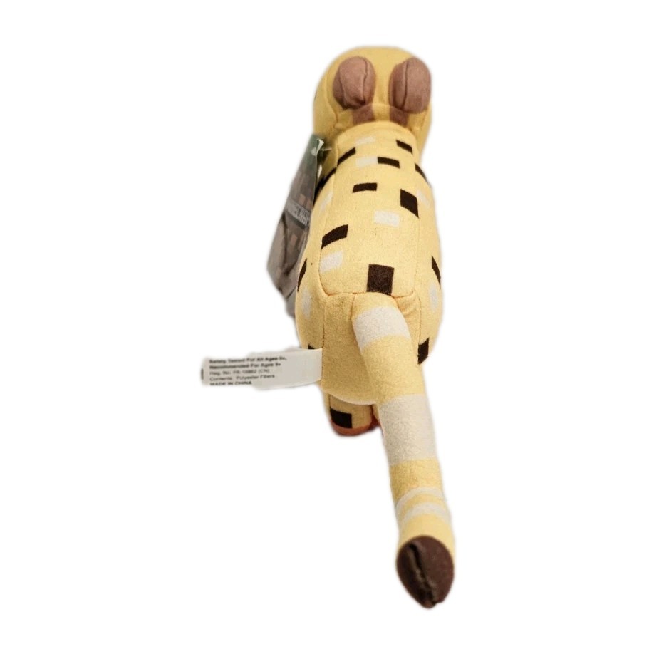 Minecraft Ocelot Plush Stuffed Animal Toy Yellow Cat Game Mojang 9″ 2019