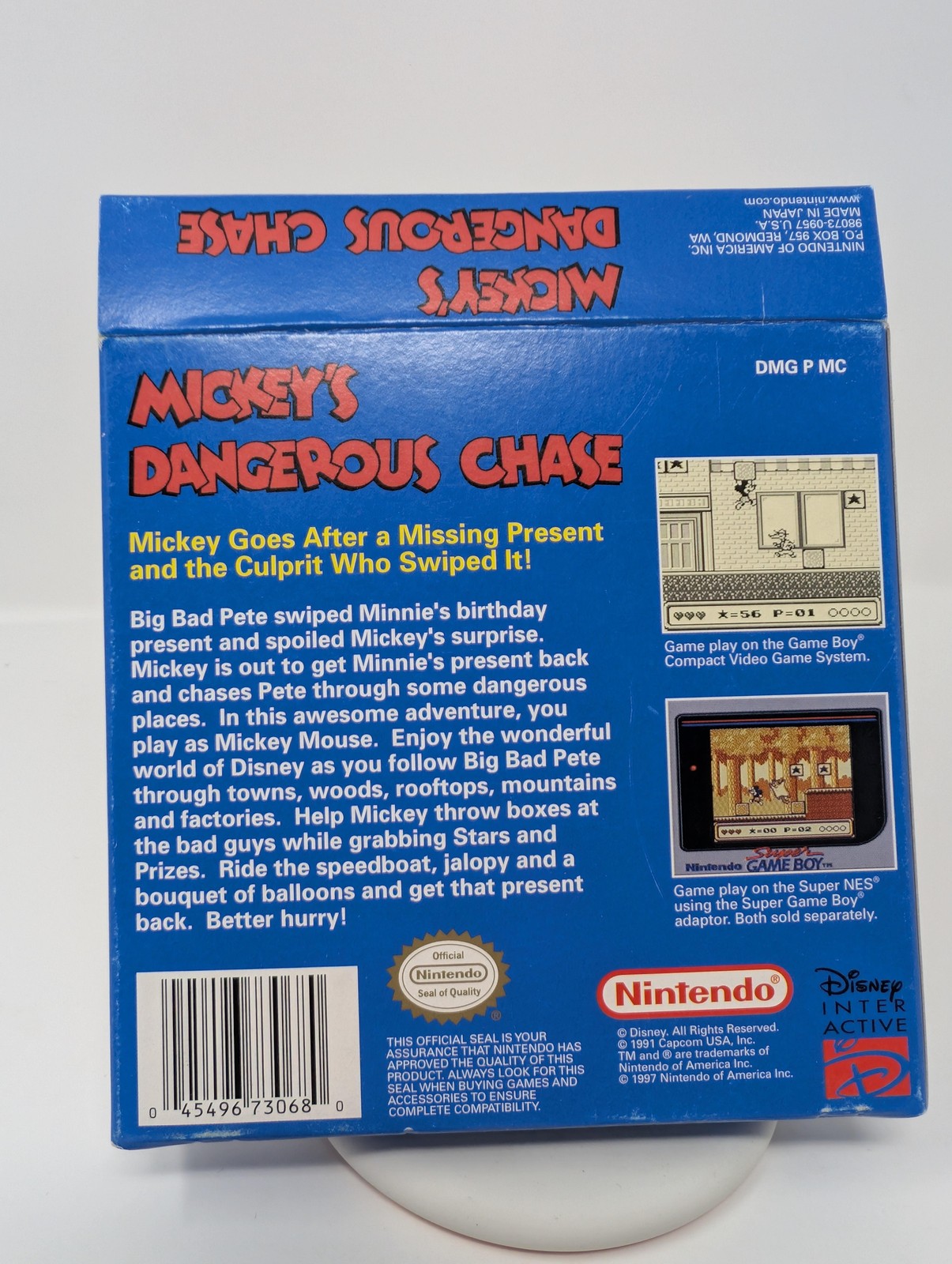 Mickey’s Dangerous Chase Nintendo Game Boy CIB Box Manual Inserts Tested Disney