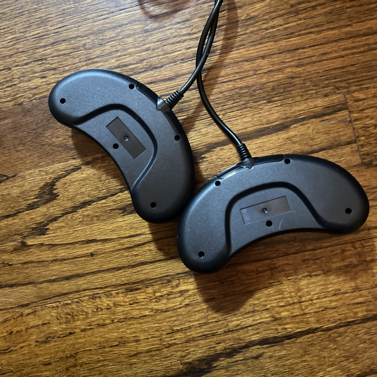 Unbranded/Generic Black Wired Controllers- 2 For Sega Genesis