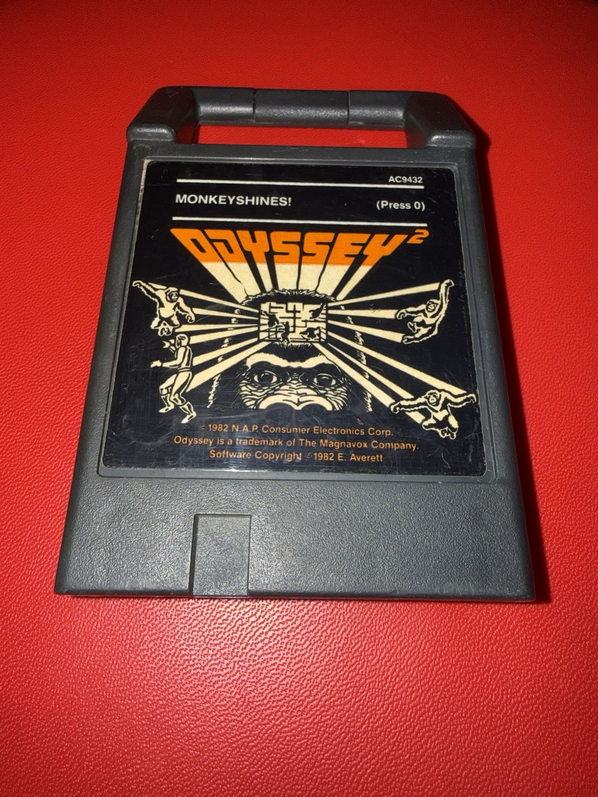 💥Vintage Magnavox Odyssey² Game Cartridge Monkeyshines! ~ 1982 Manual, Untested