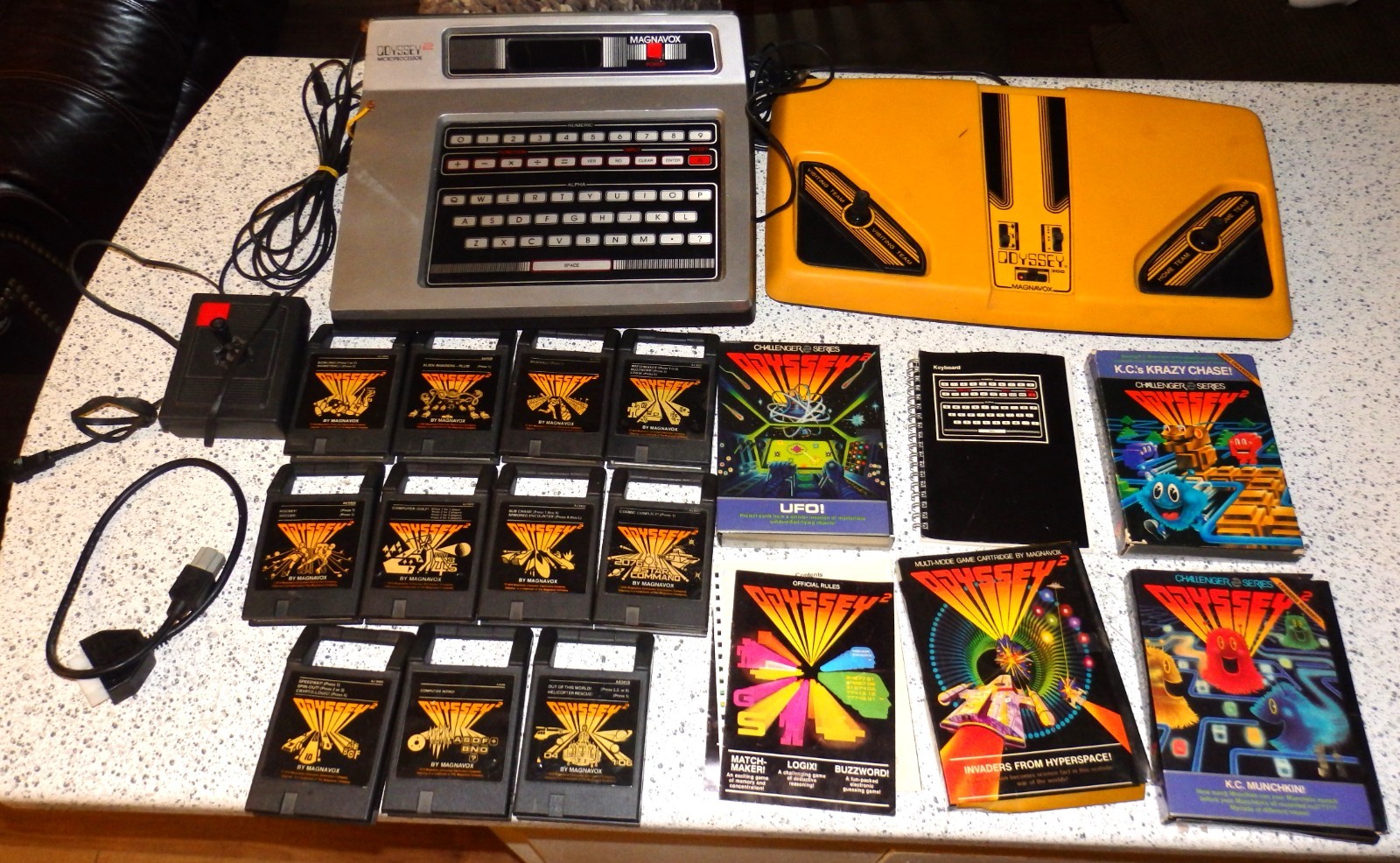 Lot of 15 Magnavox Odyssey 2 Games Boxed + Odyssey 300 Pong + Bonus