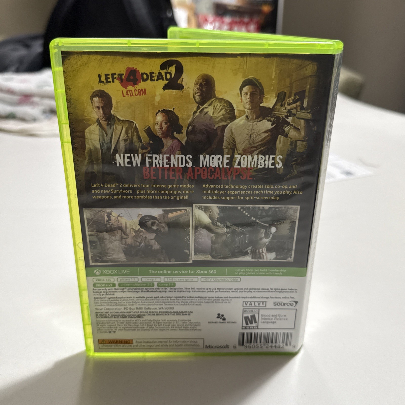 Left 4 Dead 2 (Xbox 360) White Label TESTED- Fast Shipping – Disk VGC!!