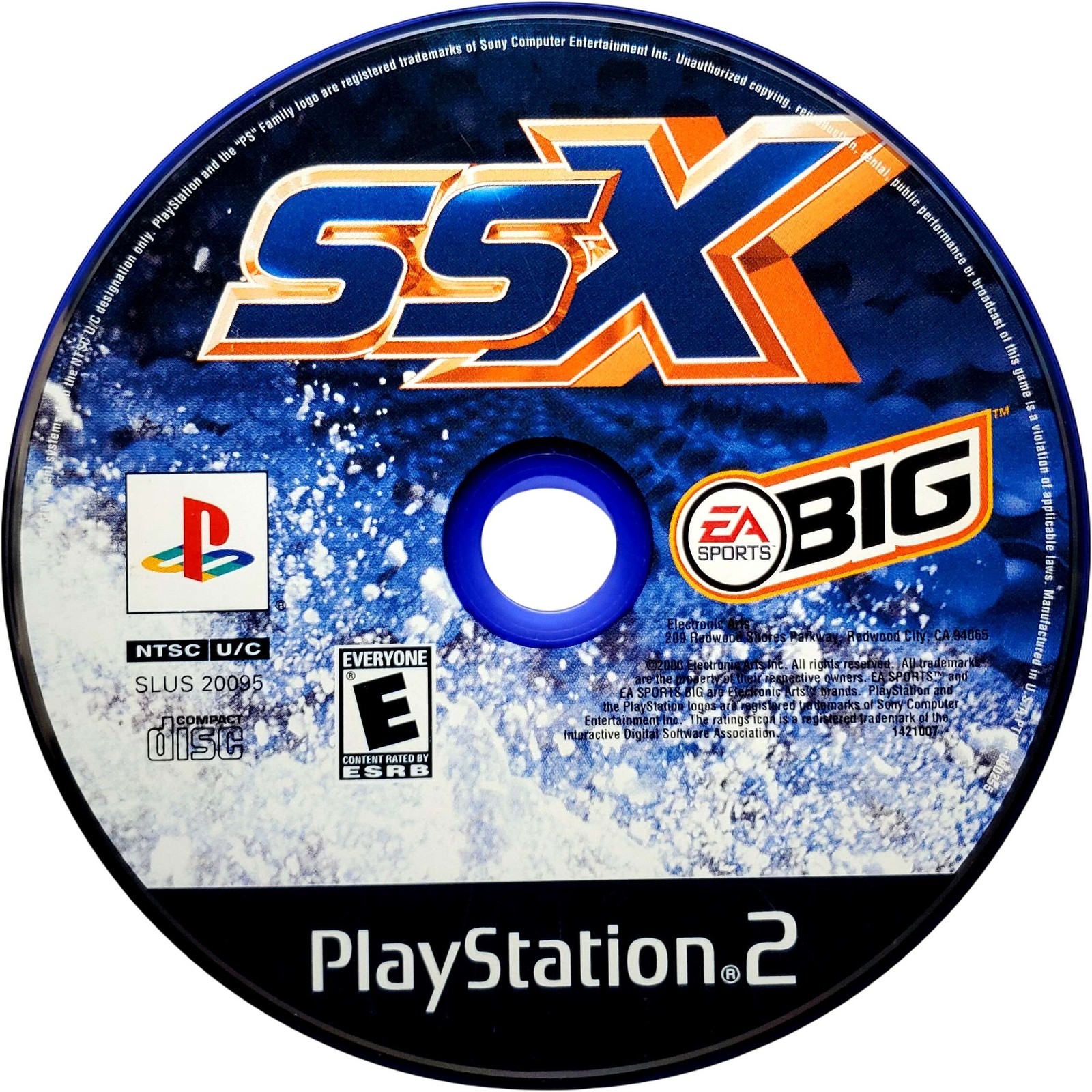 SSX – Sony Playstation 2 Pristine Tested Authentic 180 Day Guarantee