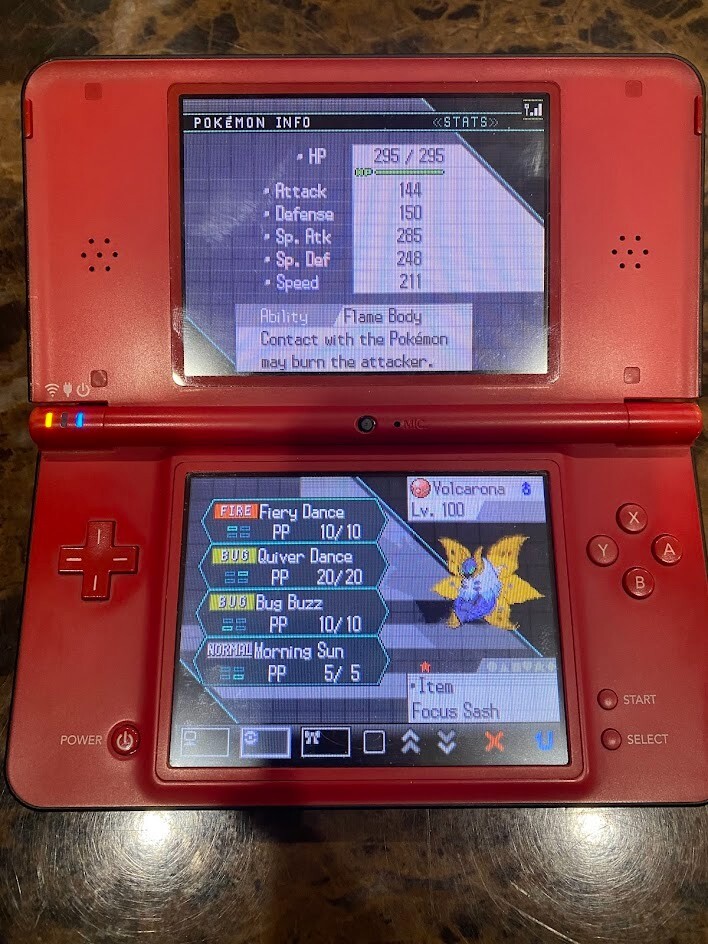 Pokemon Black (2) and White (2) Nationals Shiny Volcarona Distribution Service