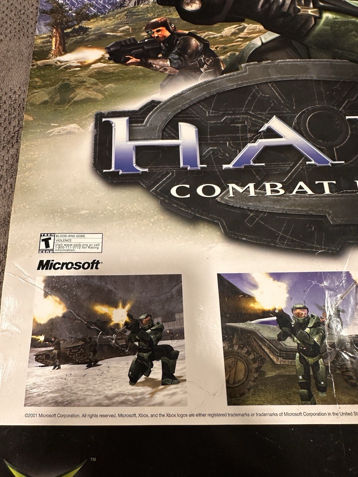 INSANE GRAIL “T” Rating Halo Combat Evolved Xbox Promotional Poster – 22 X 28