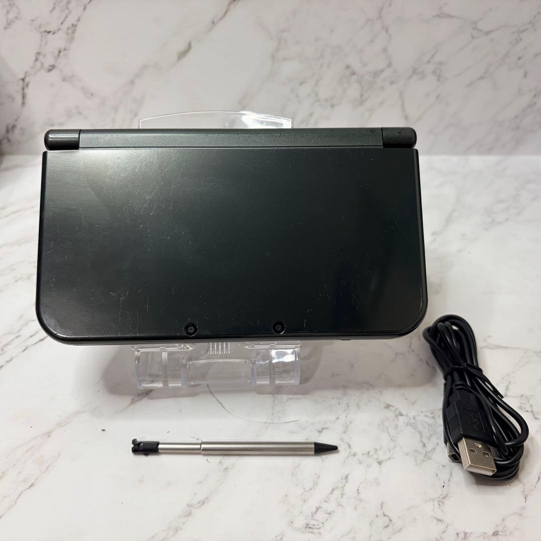 New Nintendo 3DS LL XL Black Console Tested Working Japan w/ Stylus Charger