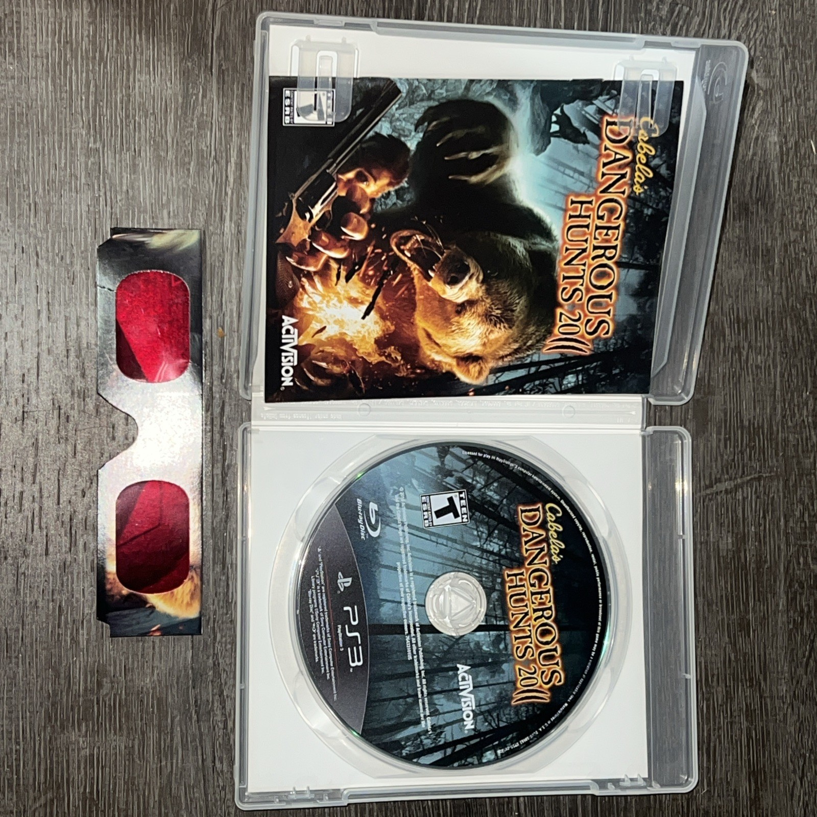 Cabela’s Dangerous Hunts 2011 (Sony PlayStation 3 PS3, 2010) CIB With Glasses