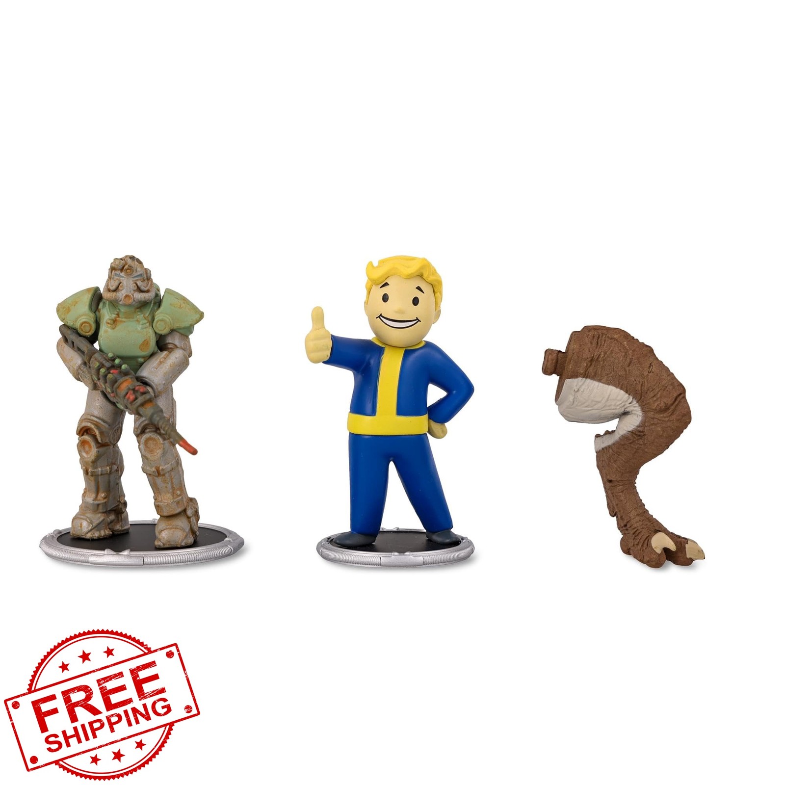 Toynk Fallout T-51 Power Armor and Vault Boy (Classic) 3-Inch Mini Figure Set…