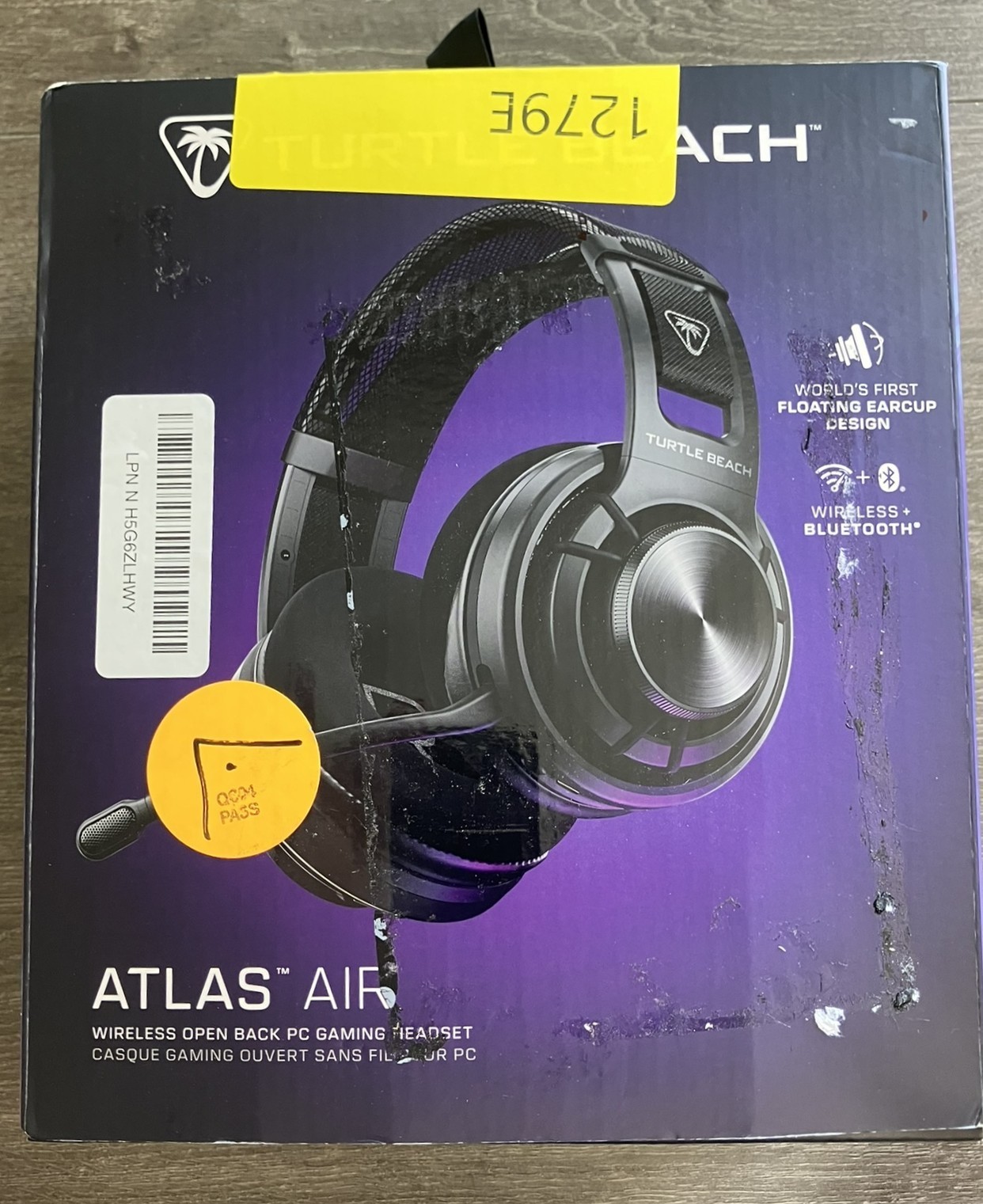 Turtle Beach – Atlas Air Wireless Open Back PC Gaming Headset model# TBS-5105-05