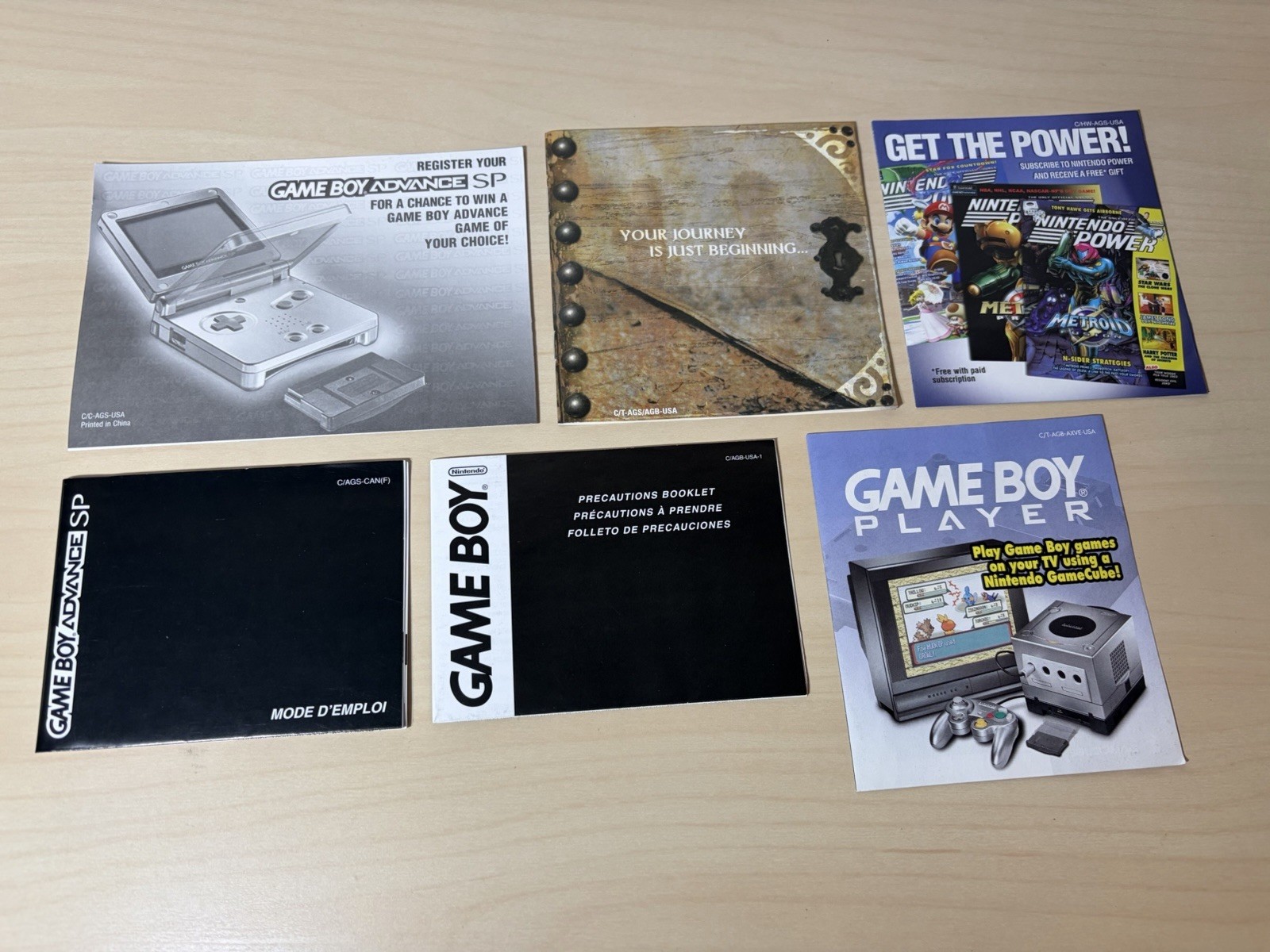 Nintendo GameBoy Advance GBA SP Flame Red Handheld Console Open Box