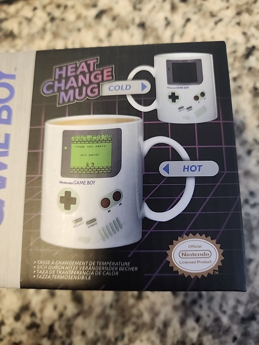 Nintendo Game Boy Heat Change Drink Mug Official Licensed Product *BRAND NEW*