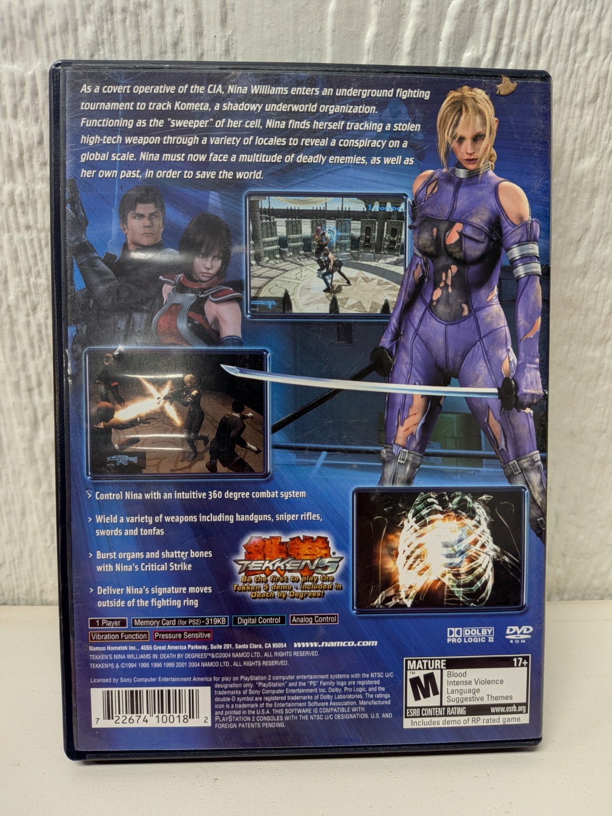 Death by Degrees PlayStation 2 PS2 CIB Complete With Tekken 5 Demo And Manual
