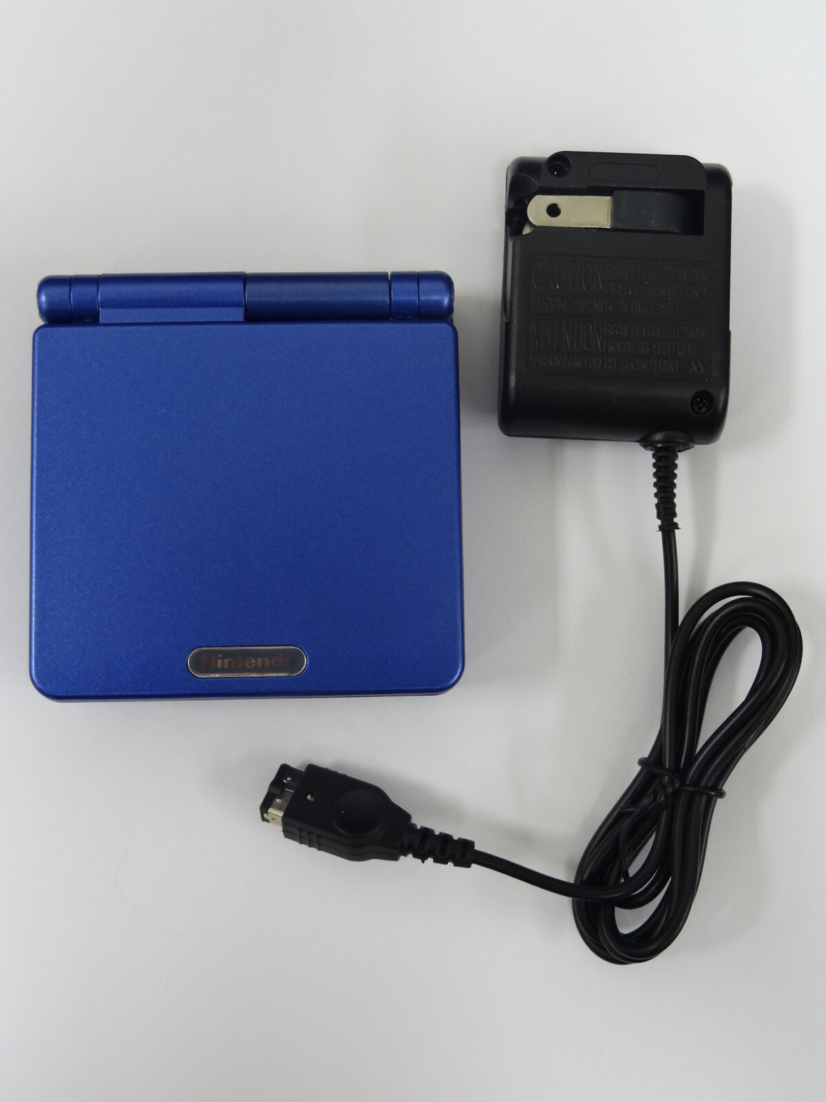 Cobalt Blue Nintendo Game Boy Advance SP AGS-001 Includes Charger Tested/Working