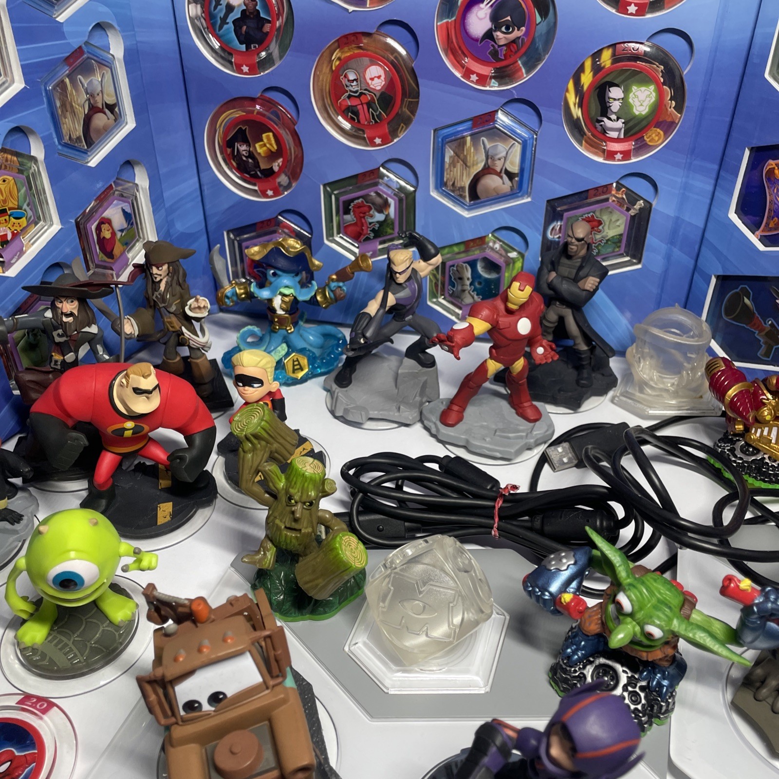 Skylanders + Disney infinity mixed Collection Over 50 Characters And Pieces!