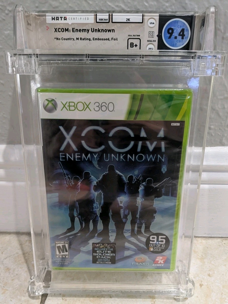 XCOM Enemy Unknown Xbox 360 Foil New Sealed Graded WATA 9.4 B+
