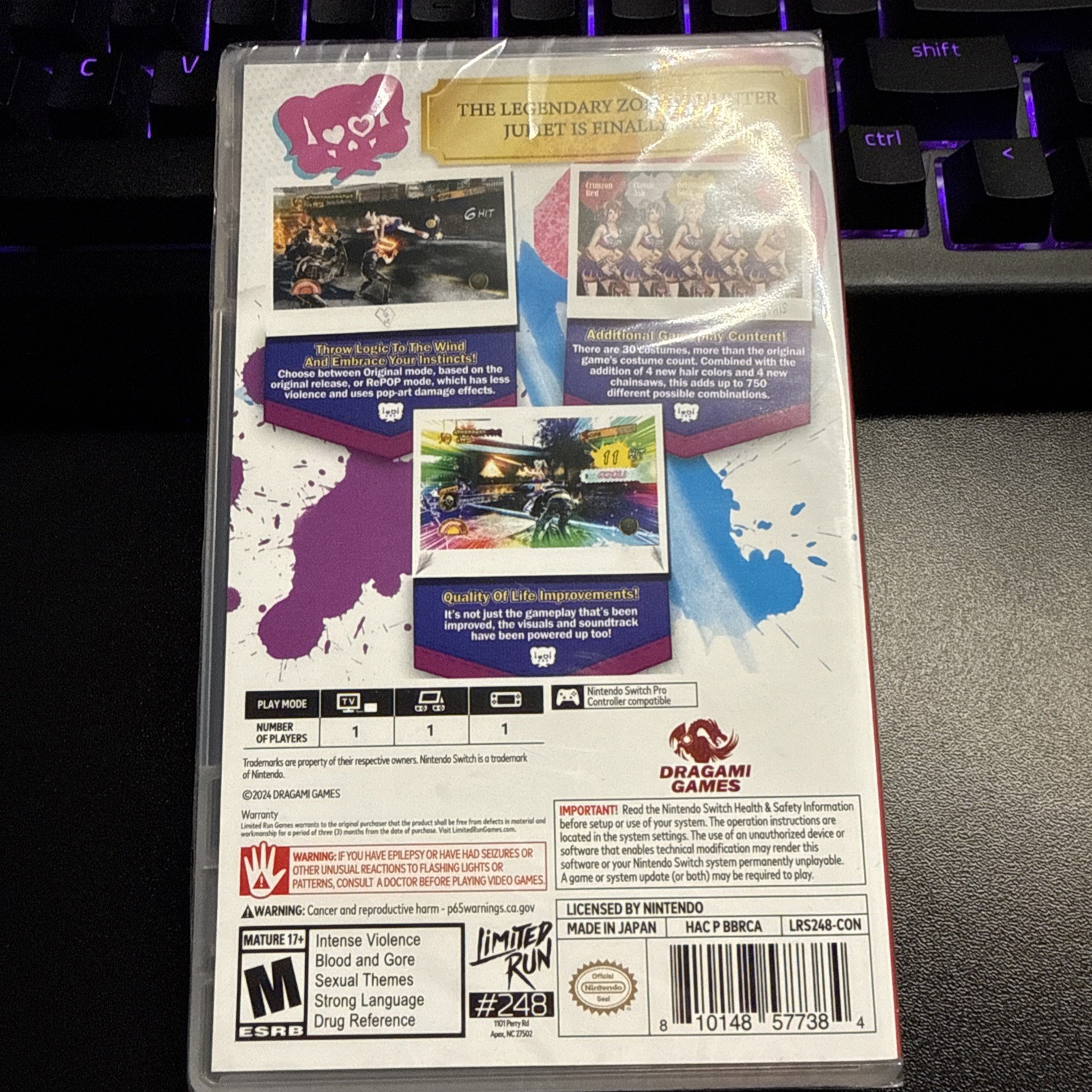 Nintendo Switch – Lollipop Chainsaw RePOP [SoHo NYC Excl] – Limited Run #248
