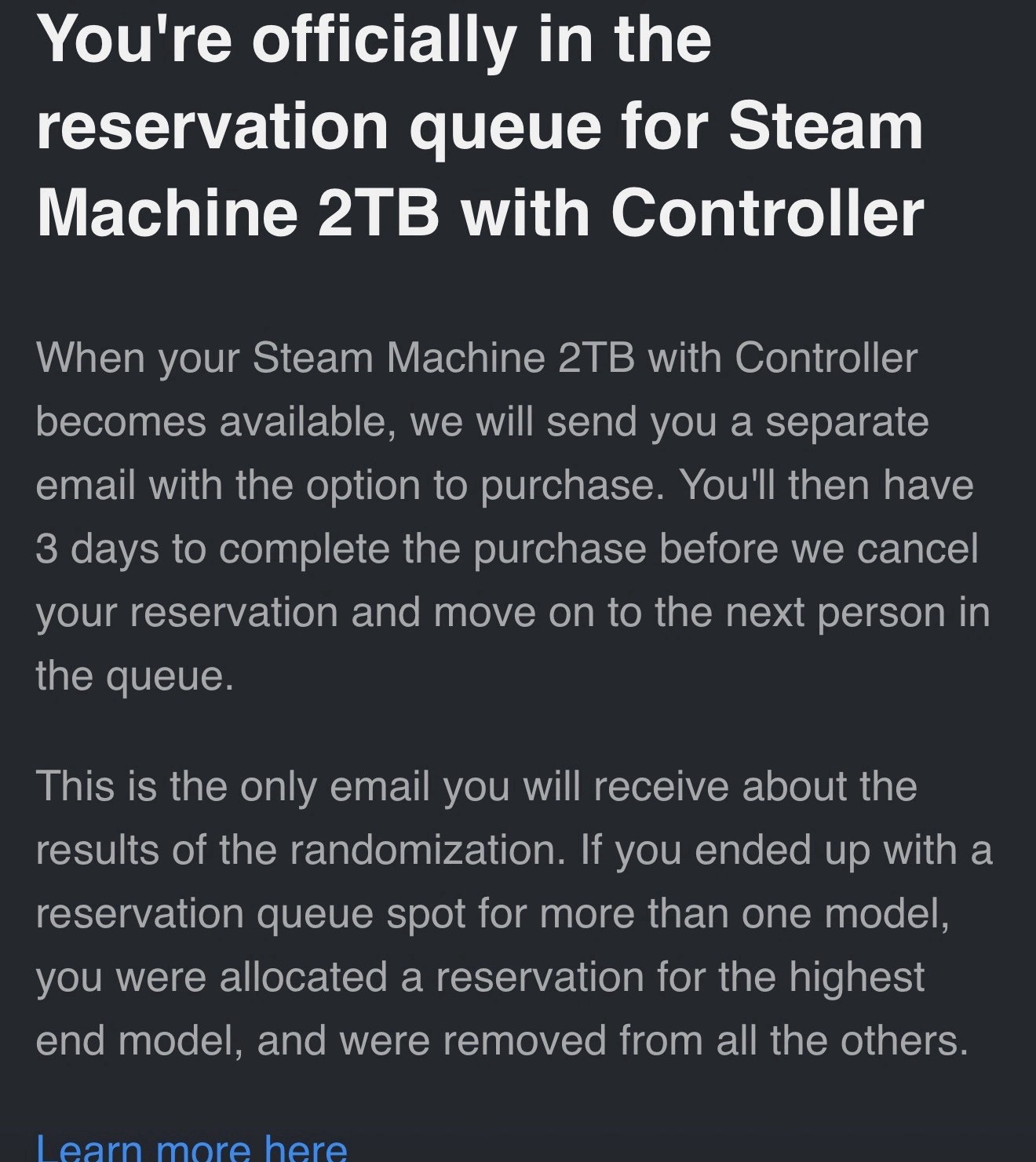 Steam Machine 2TB with Controller Console, 2 TB Storage