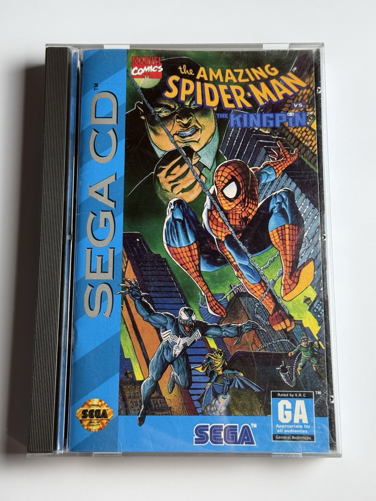 The Amazing Spider-Man vs. Kingpin (Sega CD 1993) CIB Complete w Reg Card CLEAN