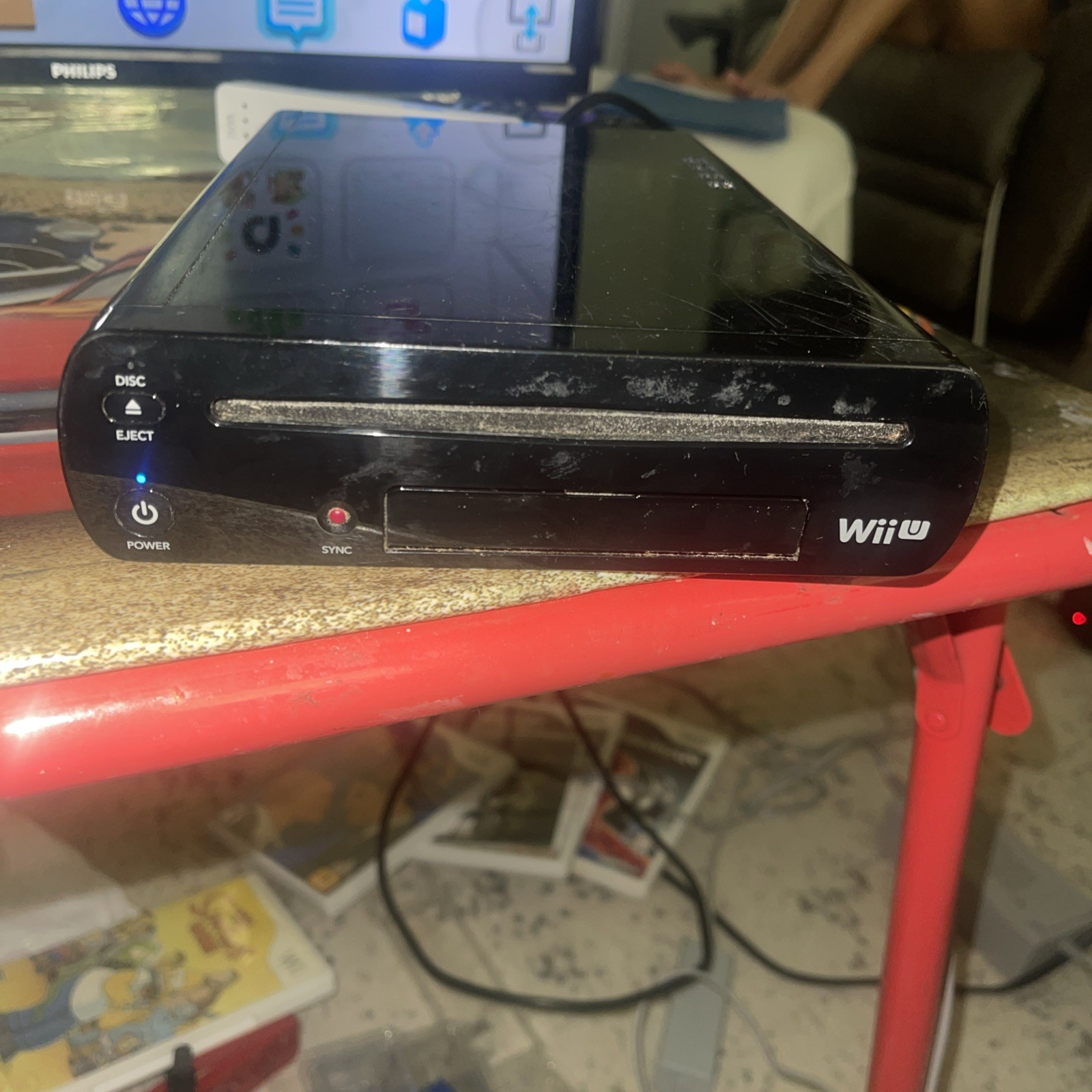 Nintendo Wii U 32GB Black Console Only w/ OEM Power Cord – Tested And Working