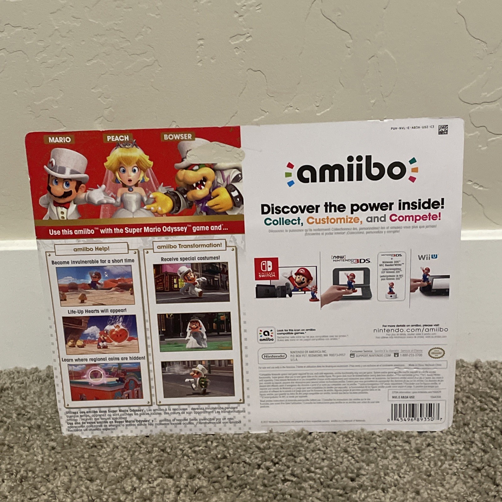Super Mario Odyssey amiibo Wedding Three pack