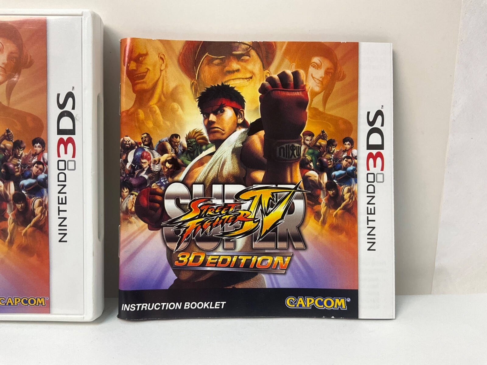 Manual & Case Only** Super Street Fighter IV 3D Edition Nintendo 3DS Replacement