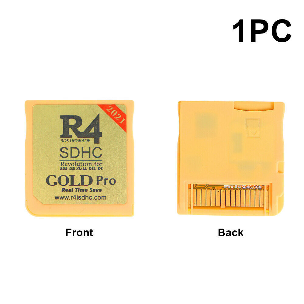 2023 Version R4 R4i Gold SDHC For DS/3DS/2DS/ Revolution Cartridge+USB Adapter