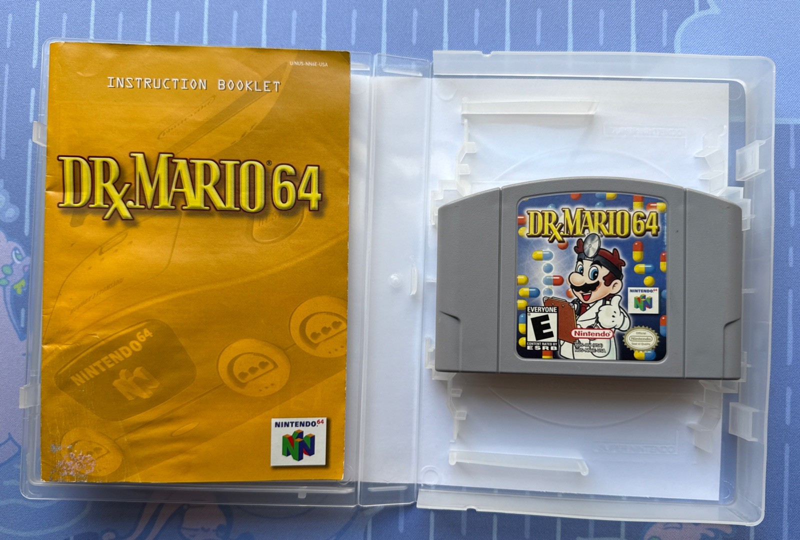 Dr. Mario 64 (Nintendo 64, 2001) N64 GAME + MANUAL + COLLECTOR CASE!!!!