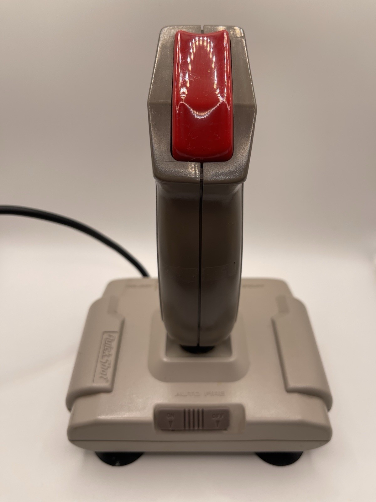 QuickShot Wired Joystick Controller 1-4 ft Cable Gray/Red Plastic