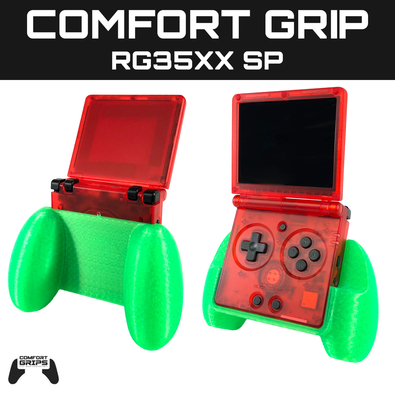 Anbernic RG35XX SP Comfort Grip Case – 3D Printed