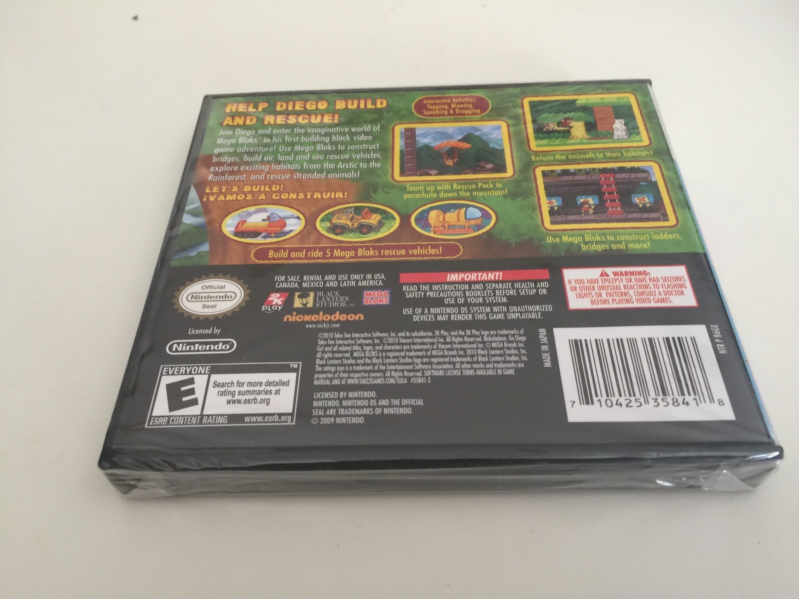 Mega Bloks: Diego’s Build and Rescue Nintendo DS, 2010 DS New