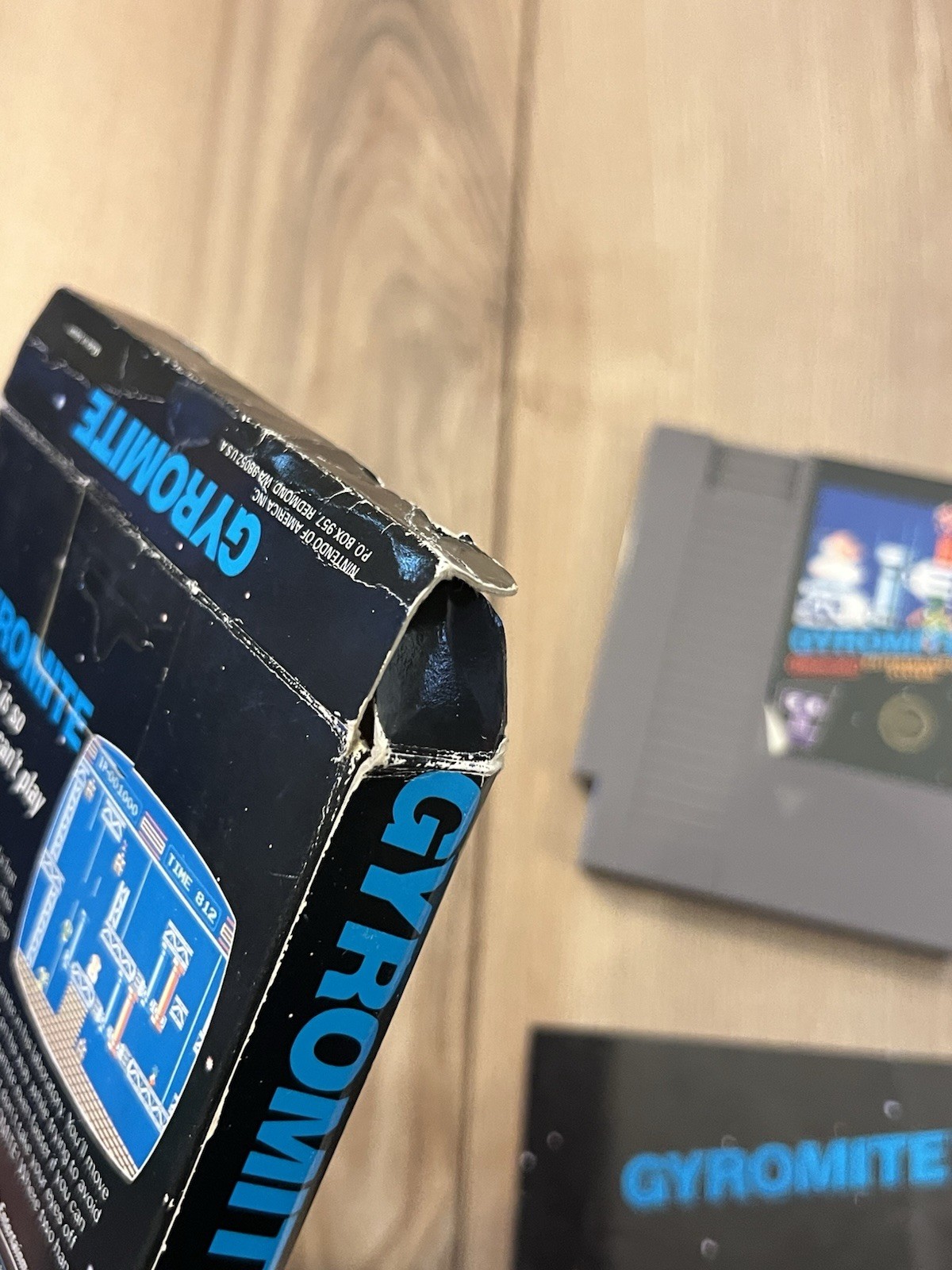Gyromite (Nintendo NES, 1985) 5-Screw w/ Hangtab Black Box CIB Complete Tested