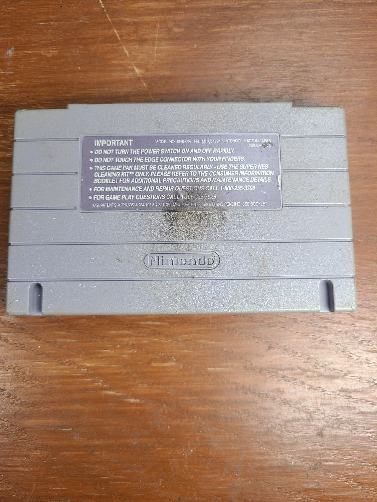 Super Play Action Football (Super Nintendo SNES, 1991) Cartridge ONLY Tested